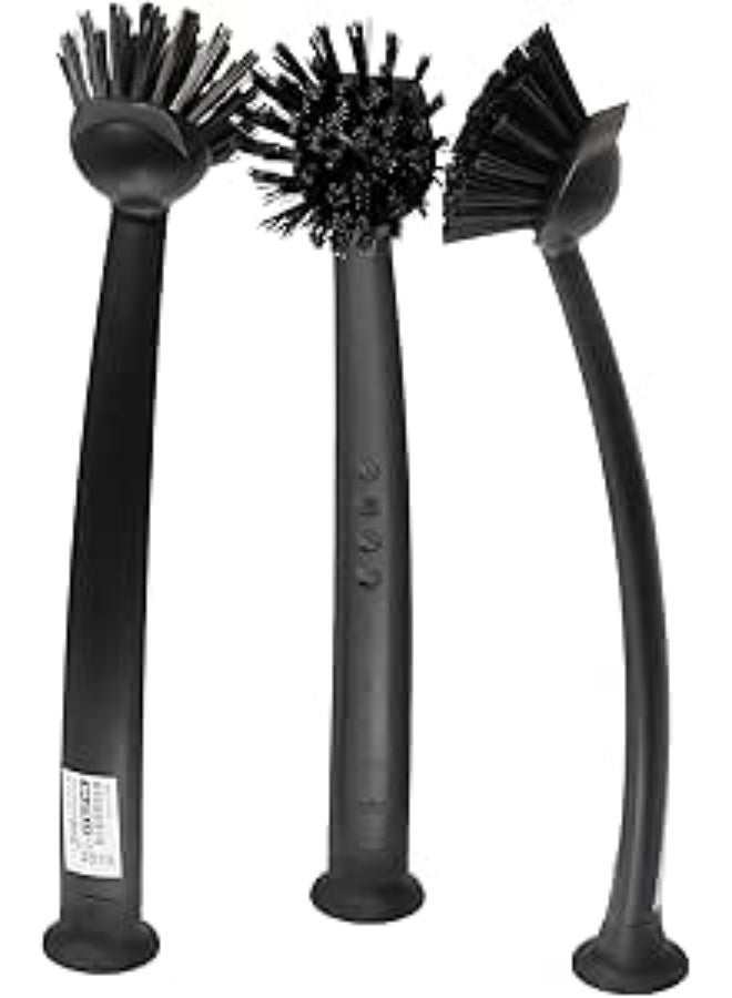 Dish Brush Dark Grey - Set of 3 - Image 2